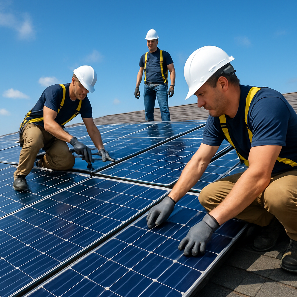 Solar panel installation